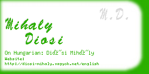 mihaly diosi business card